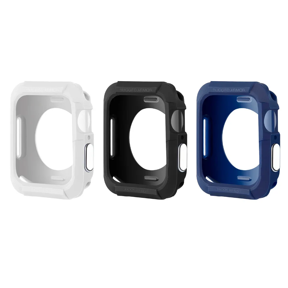 Новинка прочный Чехол 40 мм 44 для часов Apple Watch защитная рамка из ТПУ iWatch 5 4