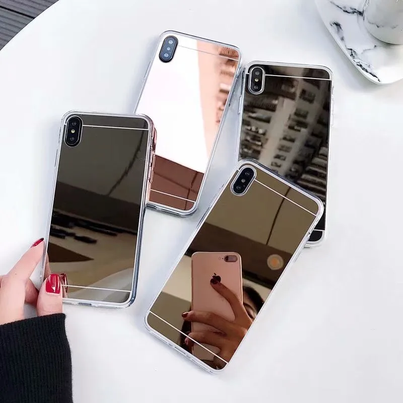 Fusicase for OPPO A5 2020 Case Makeup Mirror Girls Women CPH1931 Clear TPU Luxury Fashion |