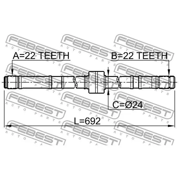 Axle right 22X692X22  Nissan Primera P11 1.616 GA16DE 96 FEBEST 0212-p10rh | Автомобили и мотоциклы