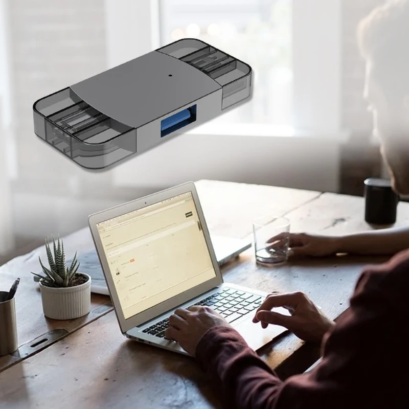 Мощный конвертер адаптера OTG подходит для 8-контактного планшетов USB 3 0 с