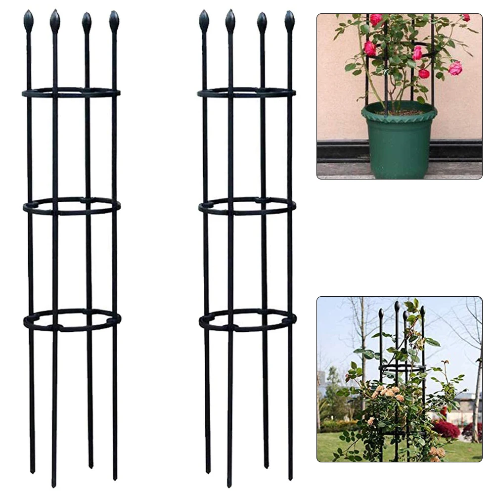 

2PCS Plant Climbing Trelli Plant Flower Cage Support Climbing Stand Rack Garden Vegetables Decorative Trellis Bracket Detachable