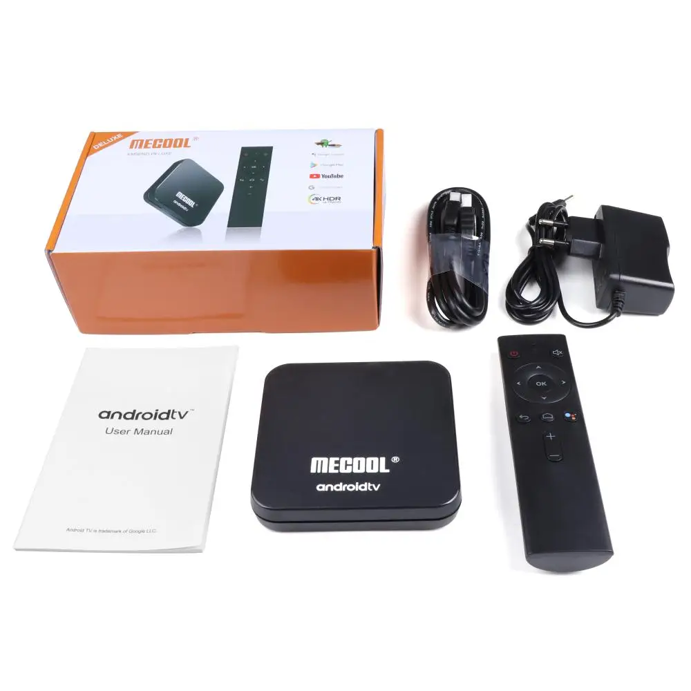 Mecool KM9 PRO Deluxe S905X2 ТВ приставка Android 9 0 Google Сертифицированный 4G Оперативная память 32G