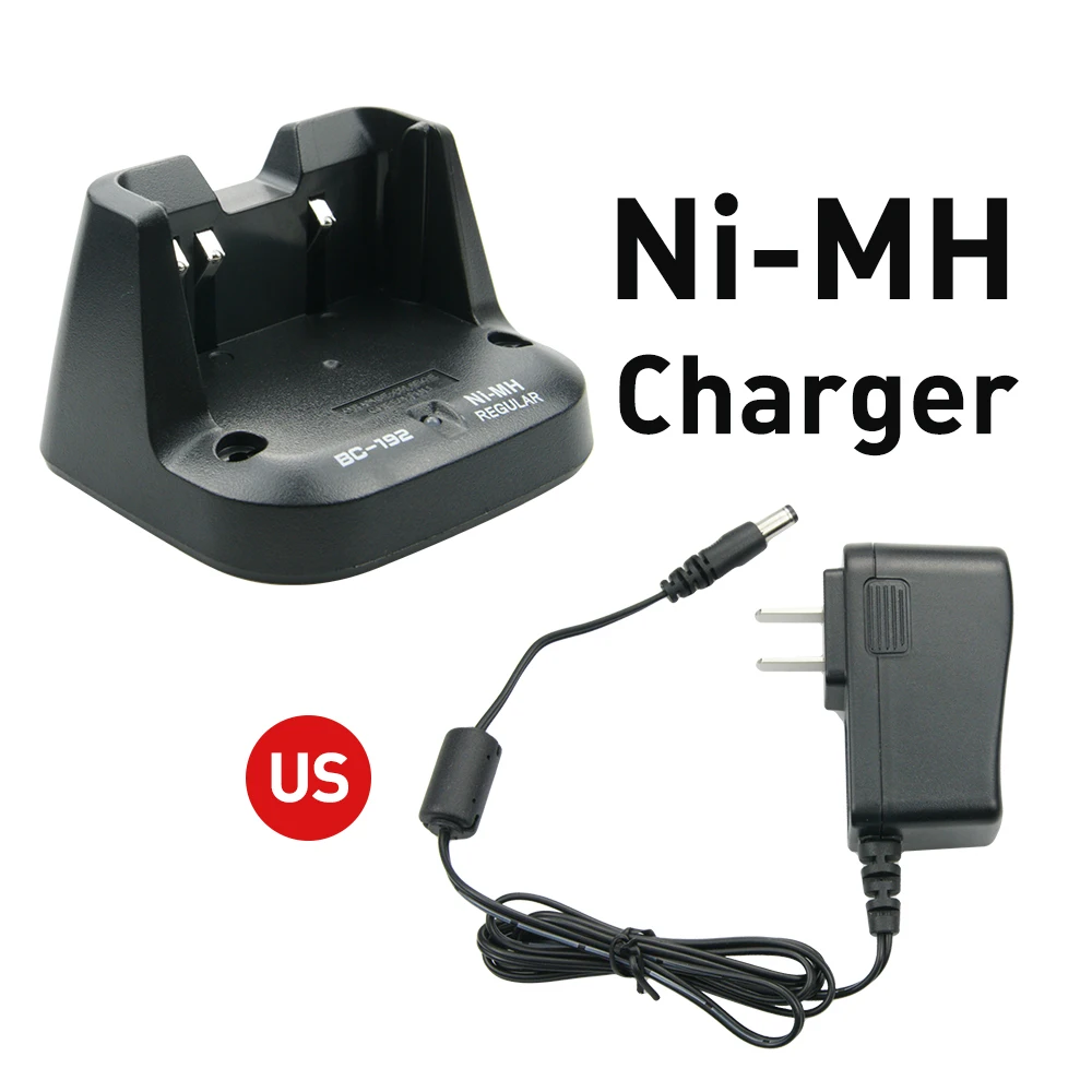 2Pcs BC-192 NI-MH Charger for ICOM IC-F3011 F4011 F3101D F4101D IC-V80 IC-V80E IC-G80 IC-T70A IC-T70E IC-F3102D Radio BP-264