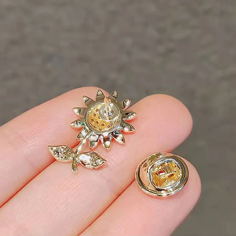 Модная брошь в виде цветка броши бант для женщин металлическая Антибликовая