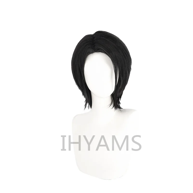 

Jujutsu Kaisen Cosplay Wig Yuta Okkotsu Black Short Synthetic Hair Men Party Costume Props + Wig Cap