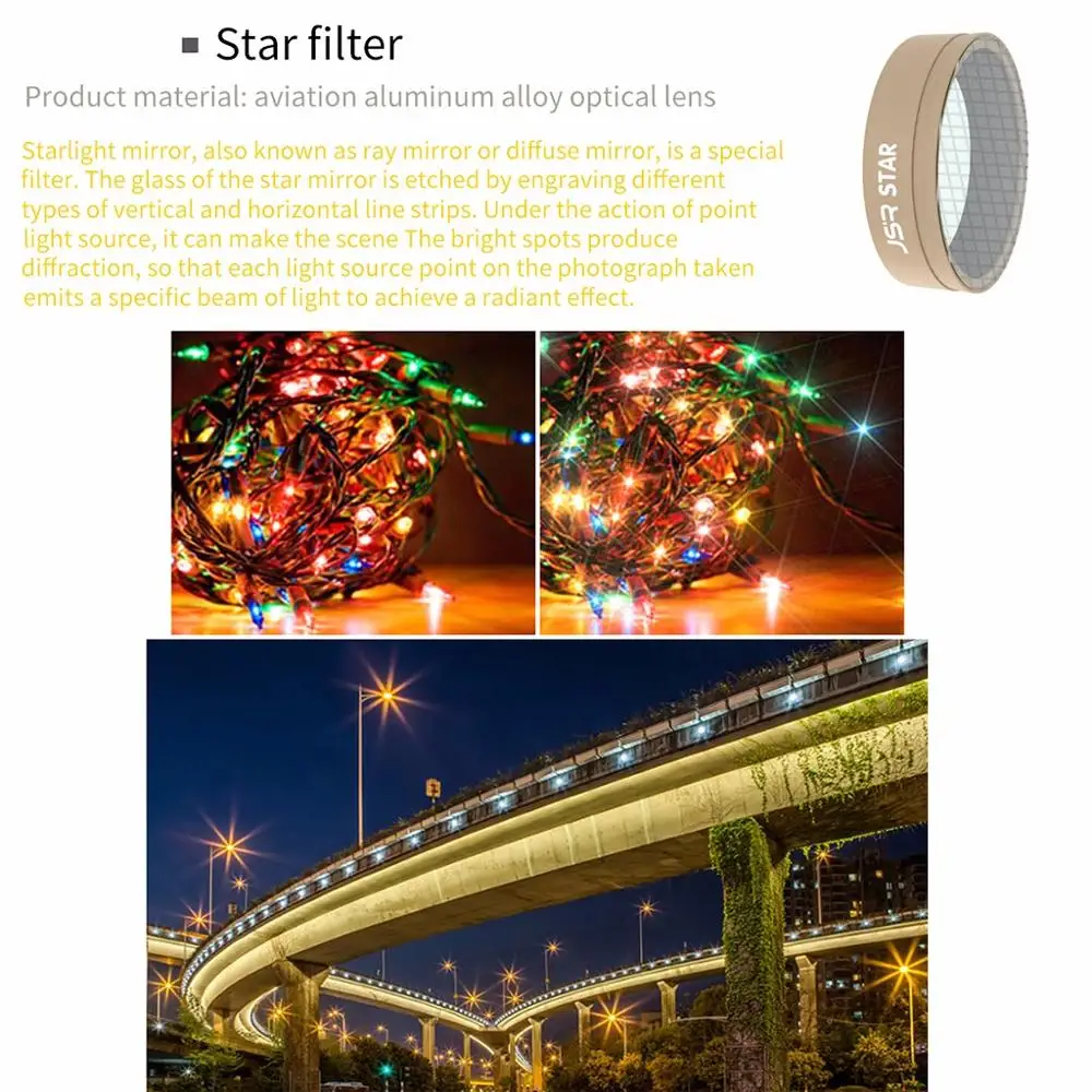 1PC STAR Camera Lens Filters DJI OSMO ACTION For Osmo Action Accessories | Электроника