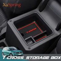 car console armrest storage box container case refit accessories styling for volkswagen vw t cross tcross 2019 2020 2021