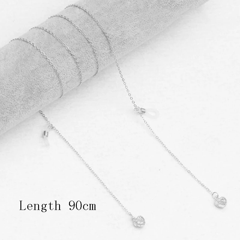 

Fashion Crystal Metal Mask Chains Glasses Chain Women Retro Geometric Sunglasses Lanyards Eyewear Neck Strap Anti-slip