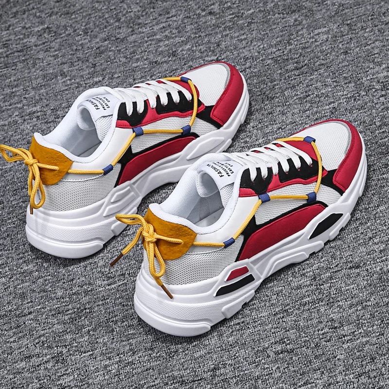 Мужская обувь для бега спортивные кроссовки с толстой подошвой увеличивают рост