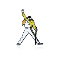 2020 new arrive queen freddie mercury enamel pins and brooches for women men lapel pin backpack bags hat badge gift fans