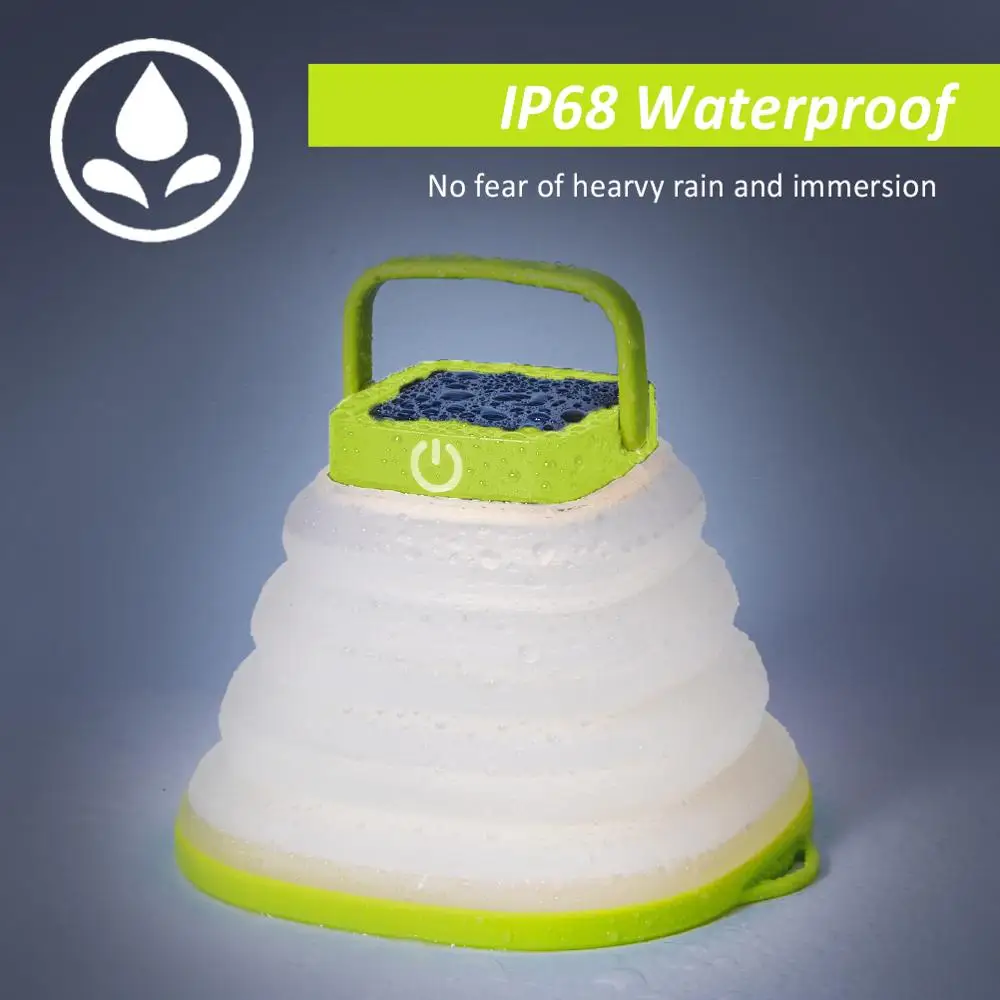 Светодиодный фонарь на солнечной батарее портативный походный светильник для