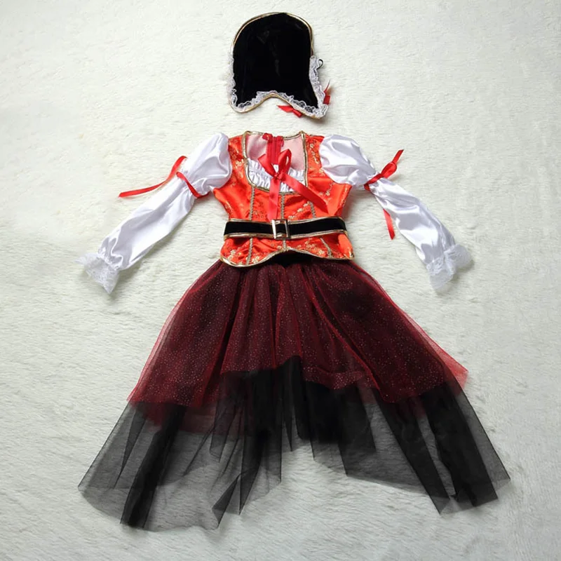 Женский костюм Пурим Пираты Карибского моря Джек капитан Элизабет косплей