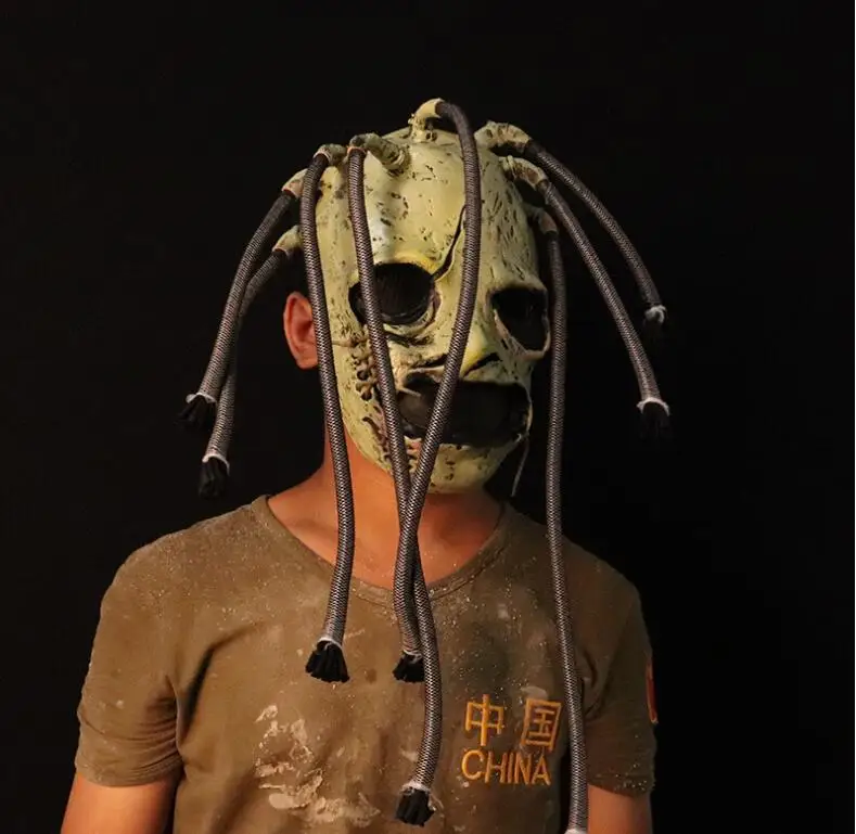 as pic Slipknot костюм Кори латексная маска Мик Тэйлор маски дулекс DJ Косплей Хэллоуин Ларп реквизит для взрослых тяжелый металлический Реквизит Поставки - Цвет: as pic