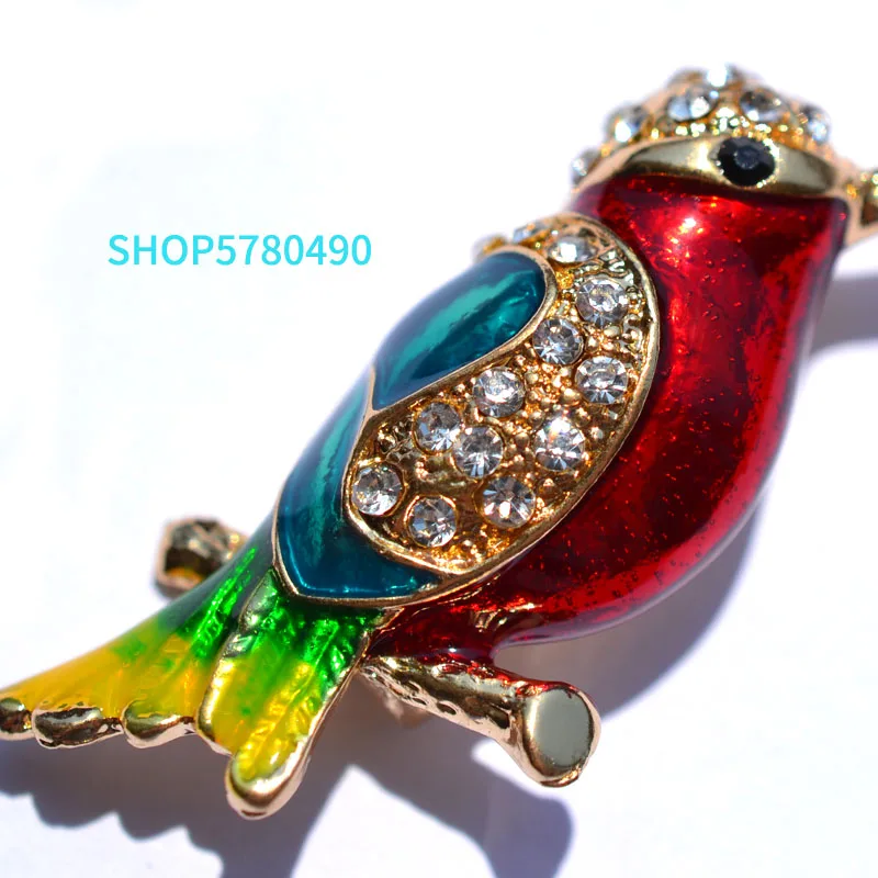 Модные ювелирные изделия броши Колибри разноцветные эмалированные булавки со