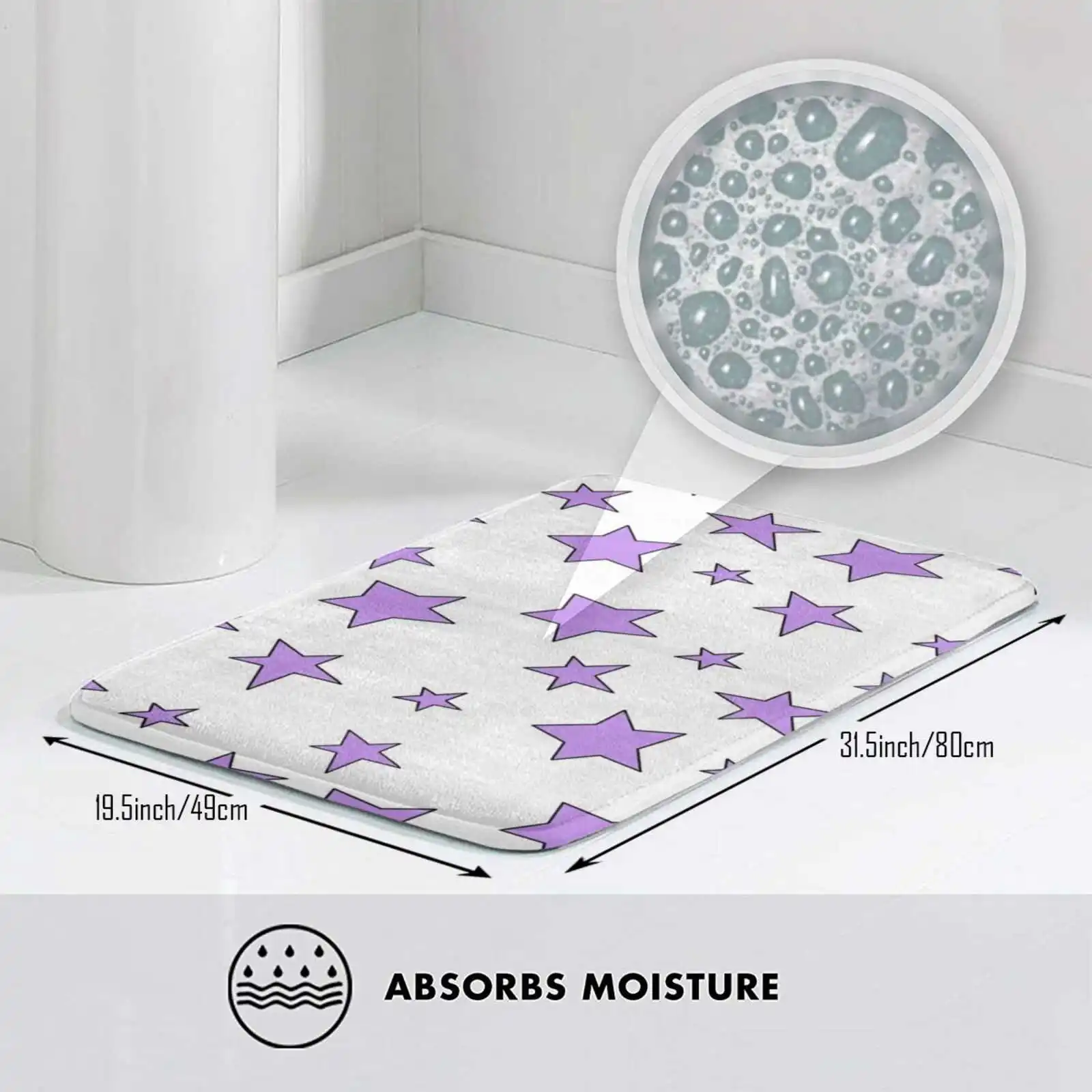Пурпурная звезда в упаковке 3 размера домашний ковер дешевый коврик для Macbook Dell ПК