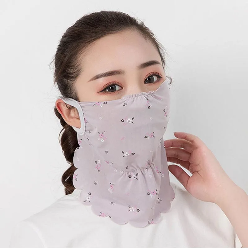 2020 New Mouth Mask Lightweight Face scarf Sun Protection Outdoor Riding Masks Protective silk Scarf Handkerchief | Аксессуары для