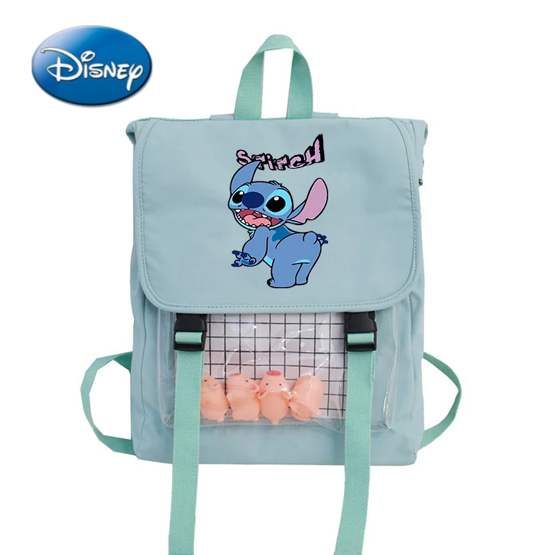 

Disney Stitch Cartoon Men and Women Backpack Fashion Girl Backpack Travel Bag Laptop Bag Kawaii School School Bag Pencil Case