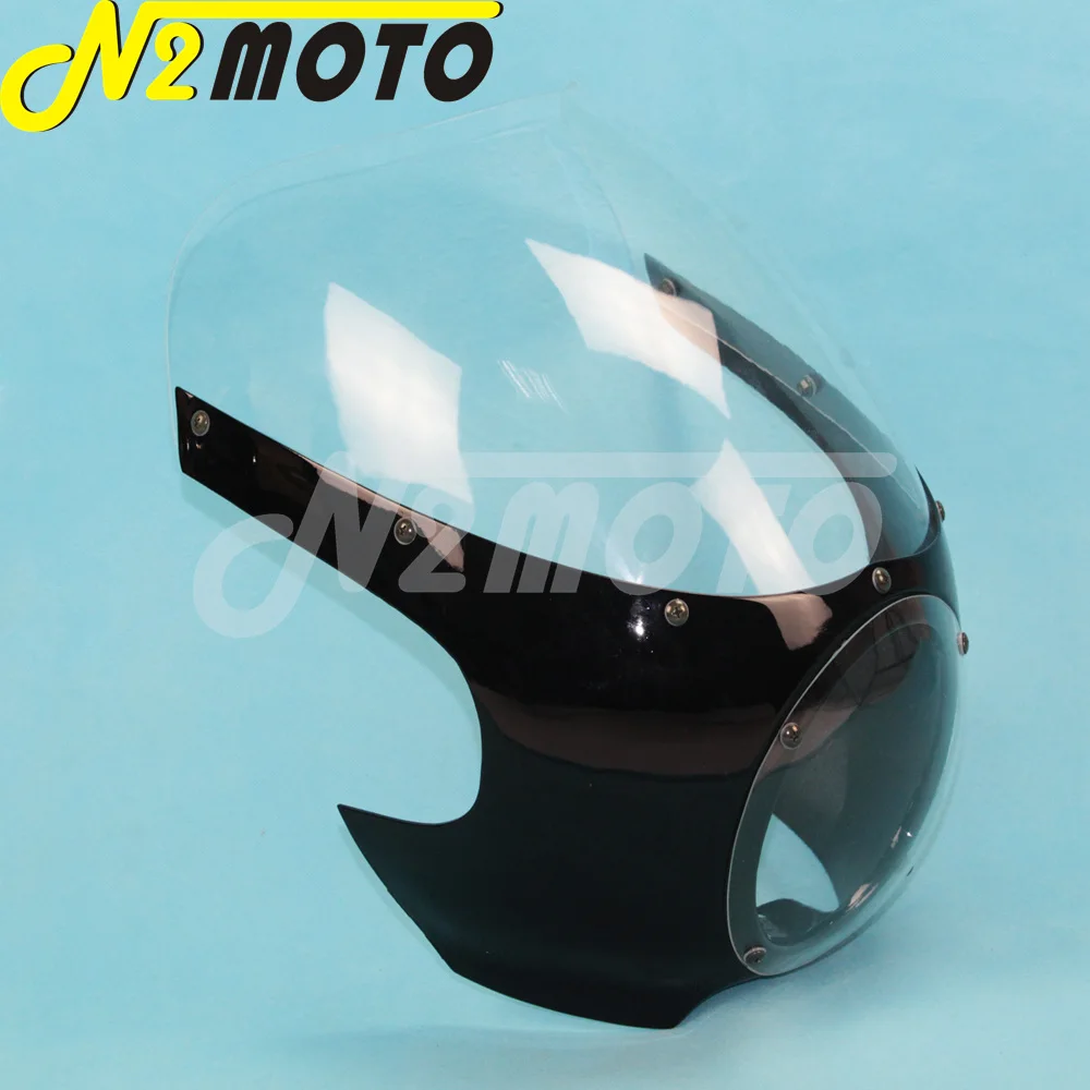Защитная маска для передней фары Harley Sportster Cafe Racer Drag Racing 5 3/4 дюйма|headlight fairing|racing