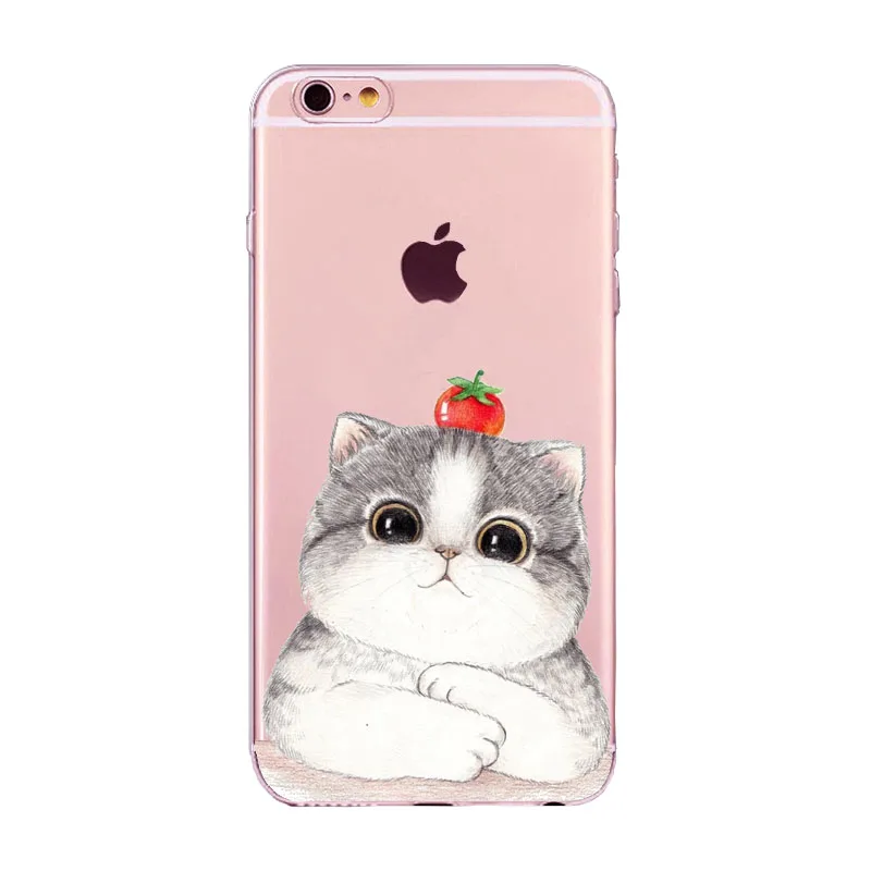 Phone Cases For iPhone XS Max XR 6 6s 7 8 Plus 5 5S SE 6sPlus Soft TPU Silicon Transparent Thin Cover Black Cat Owl Animal Case |