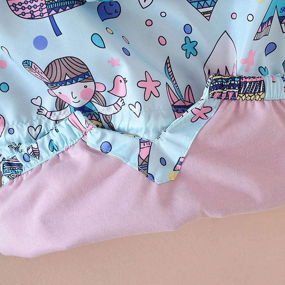 Детский Тренч с рисунком для мальчиков и девочек сезон весна осень Верхняя