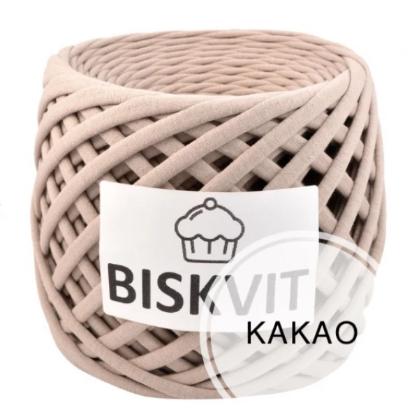 Трикотажная пряжа Бисквит цвет Какао | Дом и сад