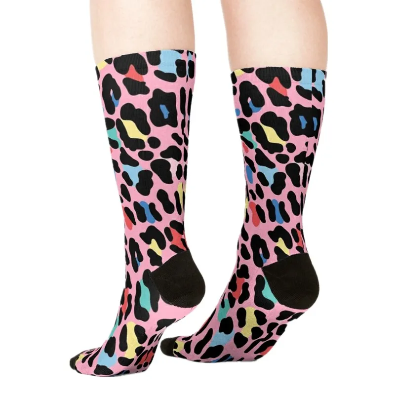 

2021 Women's socks kawaii Rainbow Sequins Art Printed Socks Women harajuku Happy Funny Novelty cute girl gift Socks for women