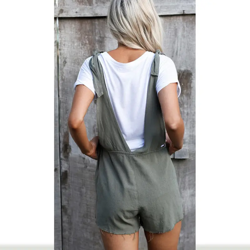 Женский комбинезон без рукавов свободный хлопок длинный вечерние combinaison