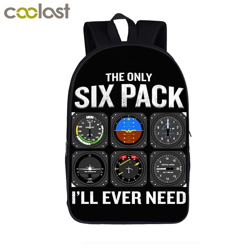 Рюкзак с принтом пилотов самолета для женщин и мужчин дорожные сумки ноутбука