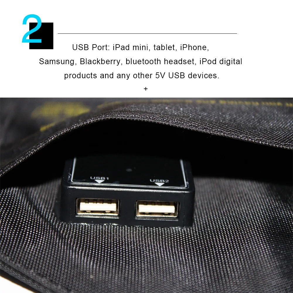 original 21w 28w foldable portable quick charging 2 usb port solar panel charger for 12v battery phone iphone samsung power bank free global shipping