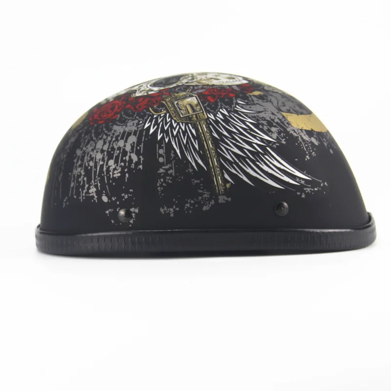 Personality helmet ladybug EE half summer Japanese classic retro battery car | Автомобили и мотоциклы