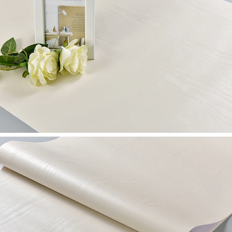 Деревянные ПВХ обои для кухни отремонтированные фильмы шкаф одежды Шкаф Дверь