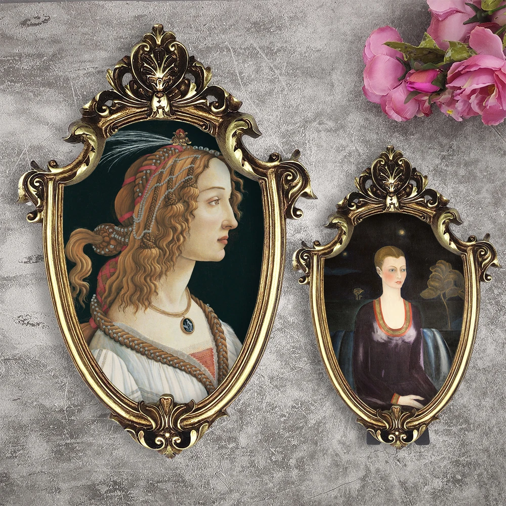 8/12 дюймовая Европейская антикварная старинная квадратная фоторамка из смолы