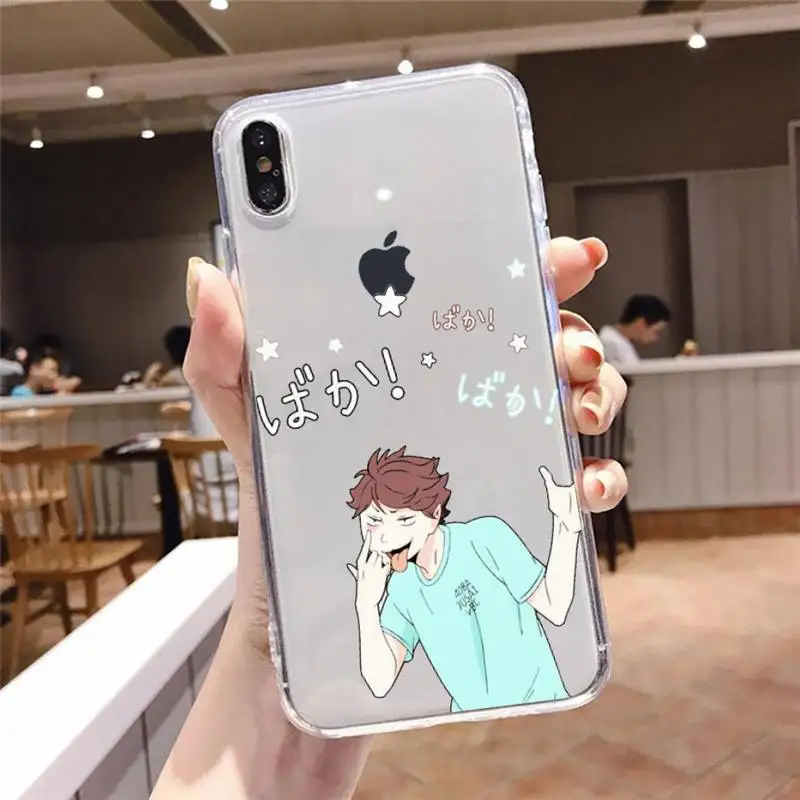 

Haikyuu Oikawa anime High quality Phone Case Transparent soft For iphone 5 5s 5c se 6 6s 7 8 11 12 plus mini x xs xr pro max