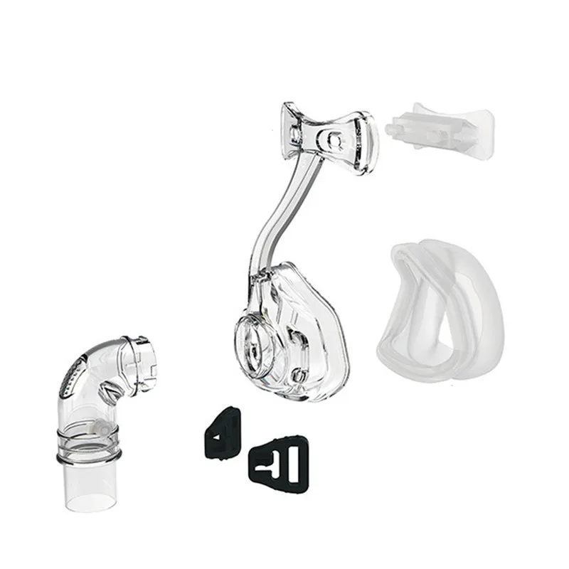 FM1 маска для лица CPAP Авто CPAP BiPAP маска с бесплатным головным убором Белый s m l для сна апноэ OSAS храп людей