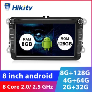 Hikity 8G 128G Android 2 Din Автомобильный мультимедийный плеер 8 