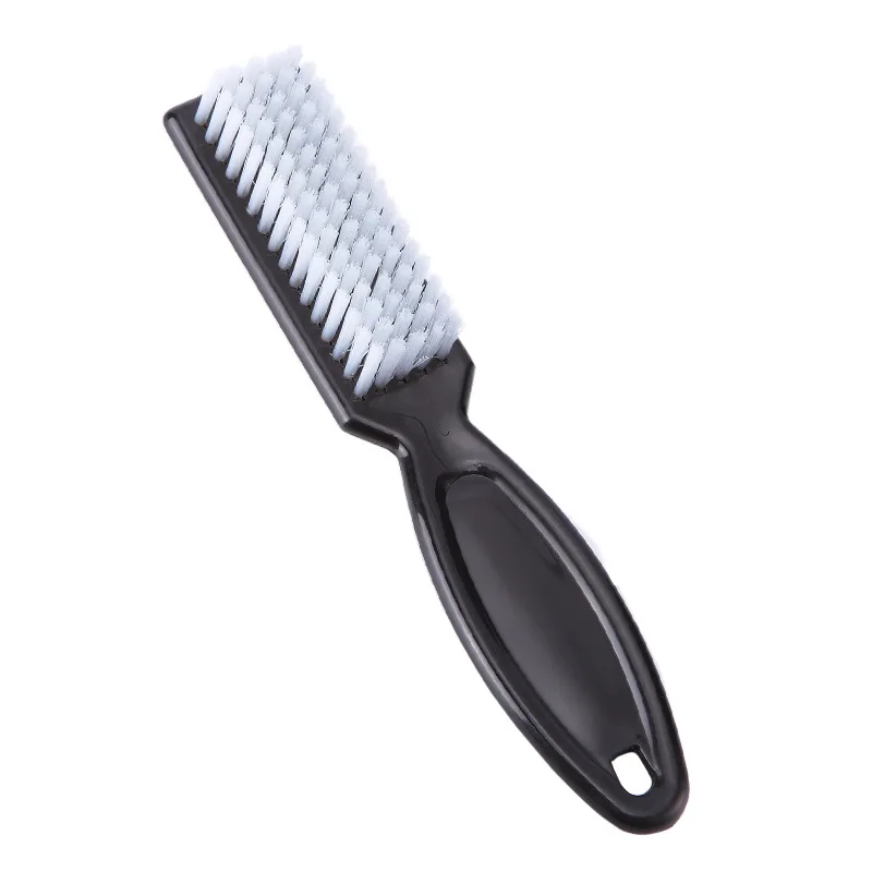Black with white Щетка для выцветания, расческа, ножницы, щетка для чистки парикмахерской, винтажная масляная голова - Цвет: Black with white