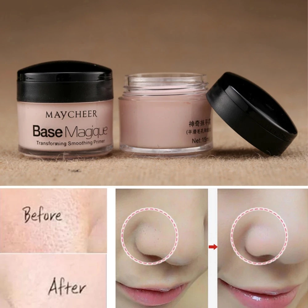 

2pcs Face Concealer Makeup Primer Invisible Pore Wrinkle Cover Pores Concealer Foundation Base Maquiagem Women Lady Makeup