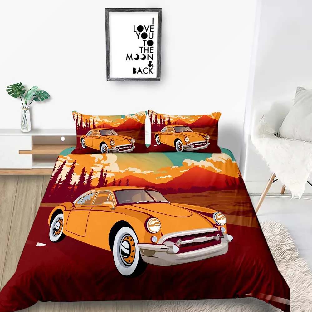 Трактор постельные принадлежности набор мультфильм свежий пастбищ пододеяльник