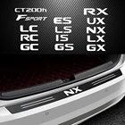 Стайлинг автомобиля задний багажник umper пленка из углеродного волокна защитные наклейки для Lexus NX RX LS LX RC IS ES GX LC RC CT200h аксессуары