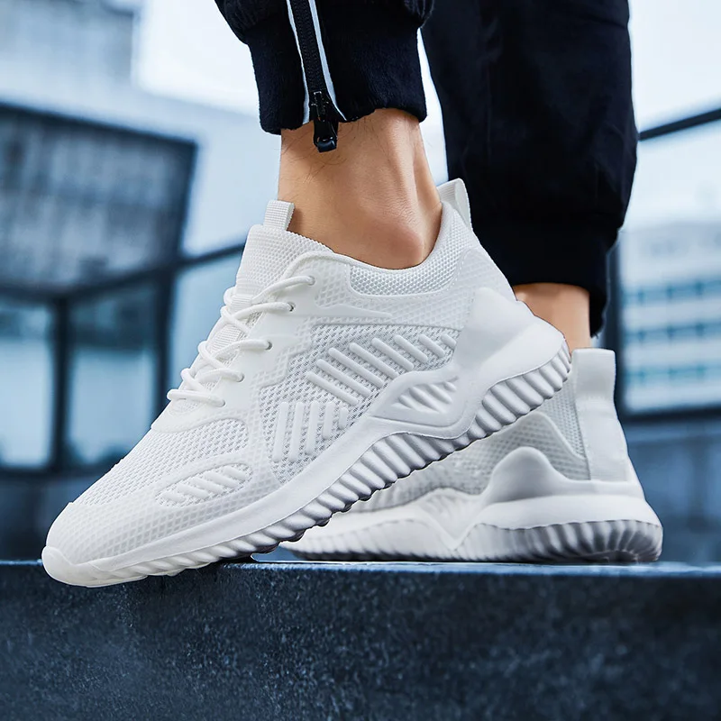 

Hot Sale White Men's Running Shoes Sport Breathable Men's Casual Shoes 48 Large Size Outdoor Jogging Couple Platform Shoes 47