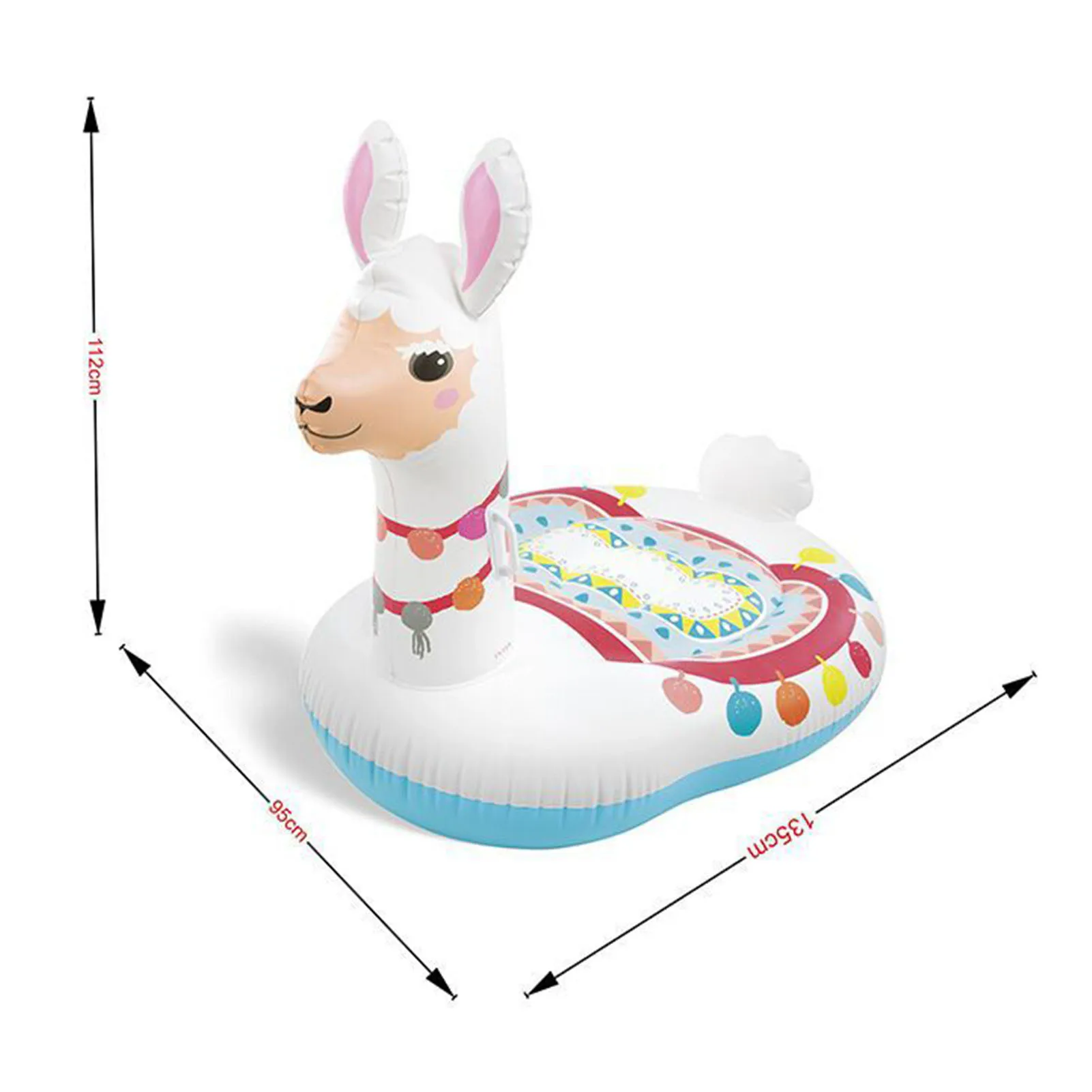 

Summer Inflatable Toy Swimming Pool Floats Raft Lovely Alpaca Swimming Mattress Fun-Water Sports Beach Toy For Adults Children