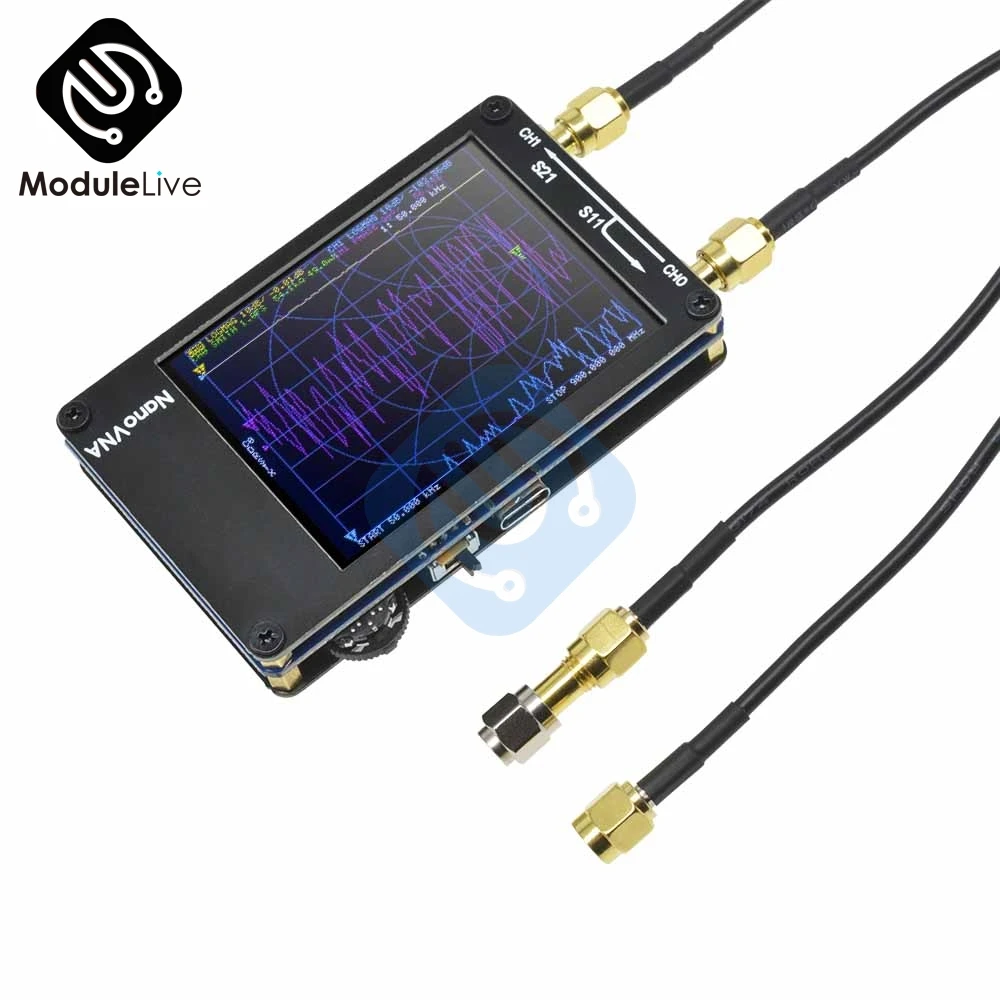 

2.8" inches Touchscreen 50KHz-900MHz NanoVNA Vector Network Antenna Analyser Shortwave MF HF VHF UHF Electronic Tools