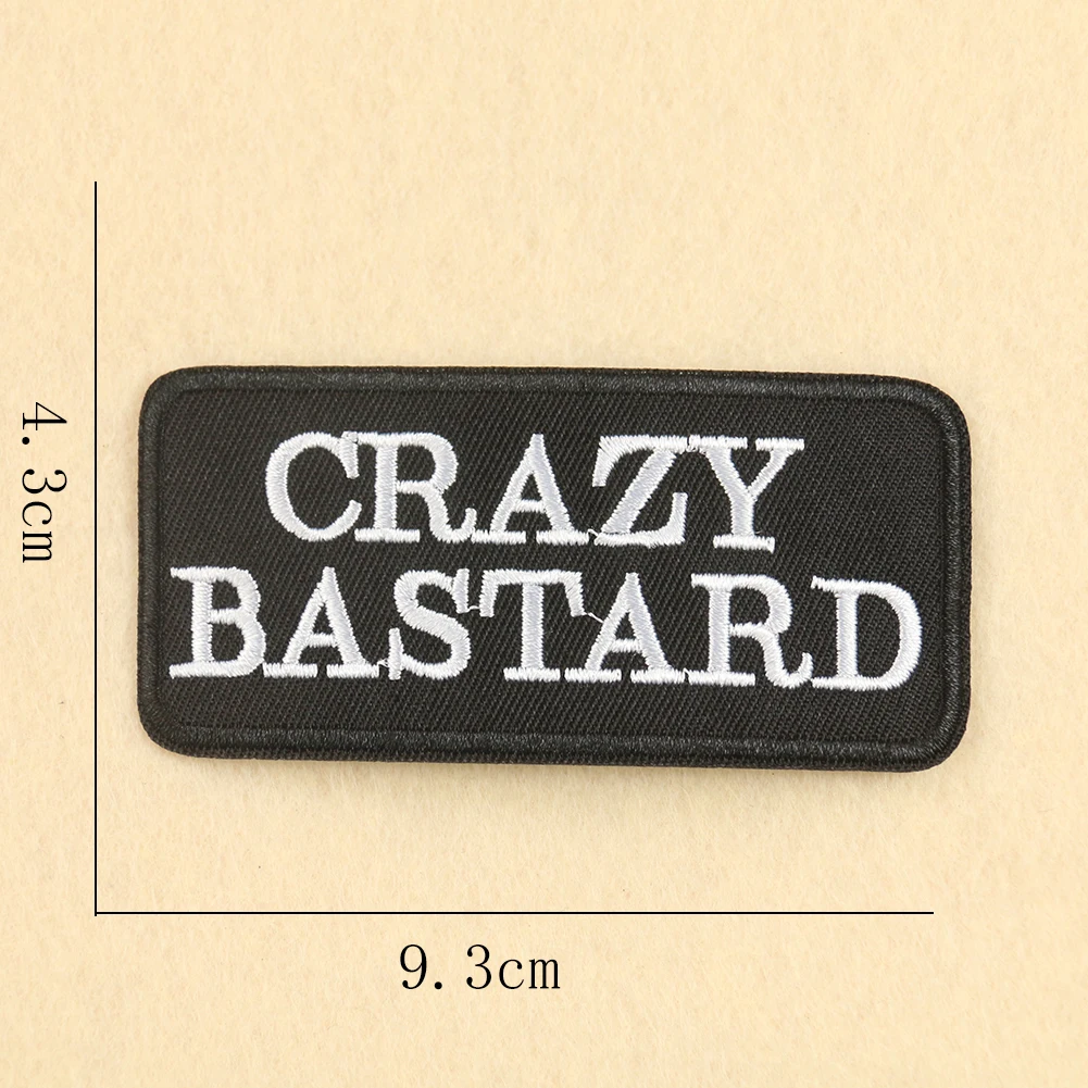 2/5 шт. буквы лозунг аппликация из лоскутного топа с вышивкой Crazy полуторный слова