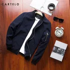 Мужская ветровка CARTELO, повседневная приталенная куртка в стиле хип-хоп, Мужская ветровка большого размера