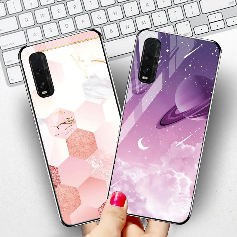 Чехол для телефона OPPO Find X2 чехол из закаленного стекла Oppo R17 F11 Pro R11S R11 Plus R15 Mirror K1 F9