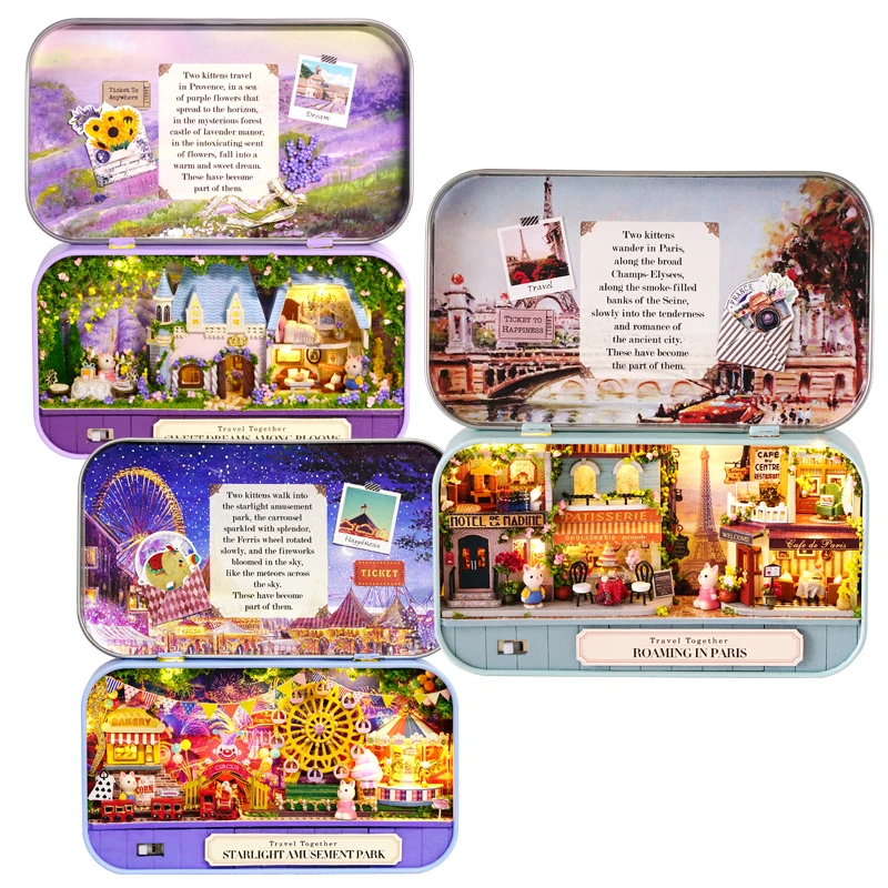 Миниатюрный DIY Кукольный дом деревянный миниатюрный кукольных домиков мебельная