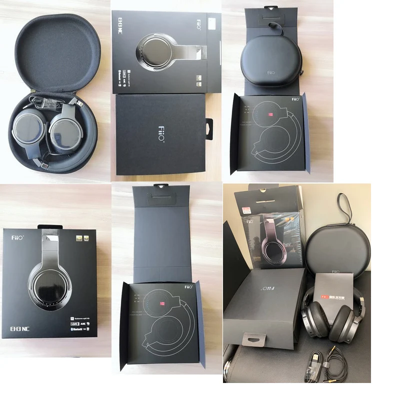 Беспроводные шумоподавляющие наушники FiiO EH3 NC черные с Bluetooth NFC aptX HD LDAC AAC SBC аудио