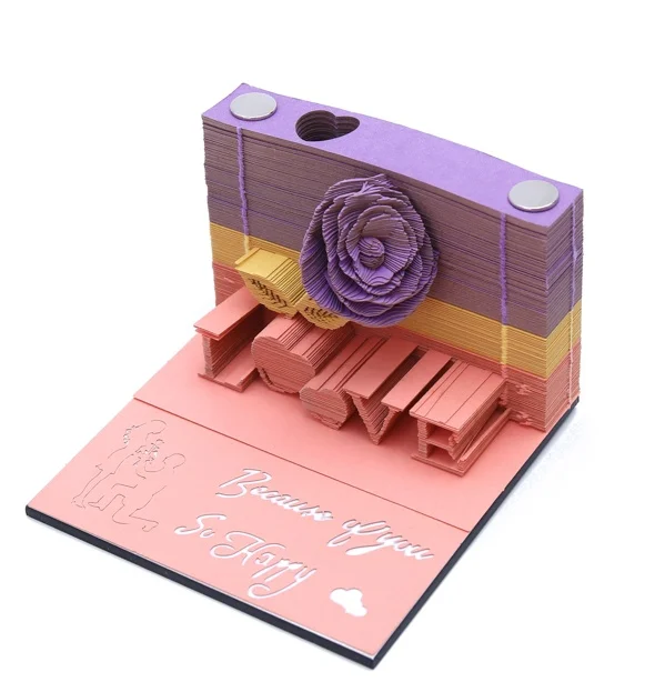 DIY Скрапбукинг Omoshiroi блок 3D удобство наклейки бумаги карты Ремесло Японии Творческий стереоскопический липкий бумага для заметок - Цвет: MGH4