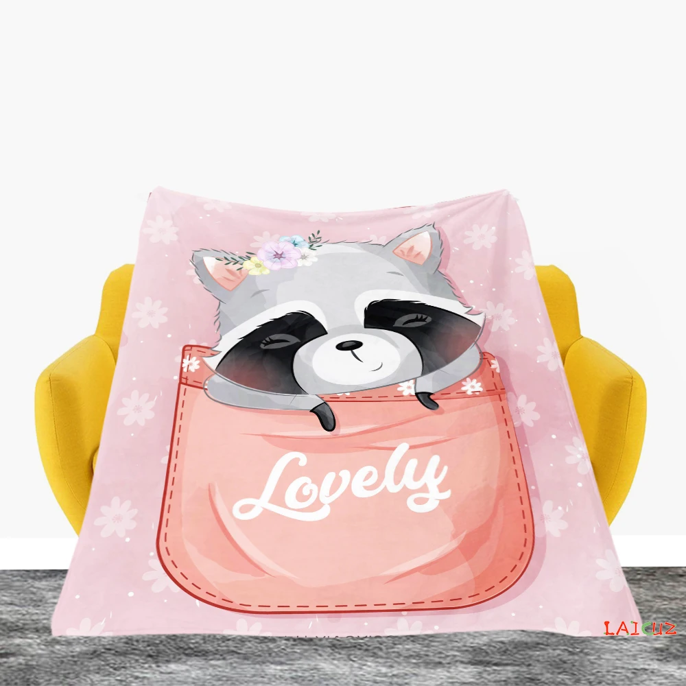 Фланелевое Одеяло в виде мультяшных животных милое мягкое Флисовое одеяло для