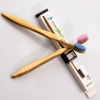 new eco friendly products bamboo toothbrush colorful soft bristle high quality tooth brush supply supermarket dental oral care